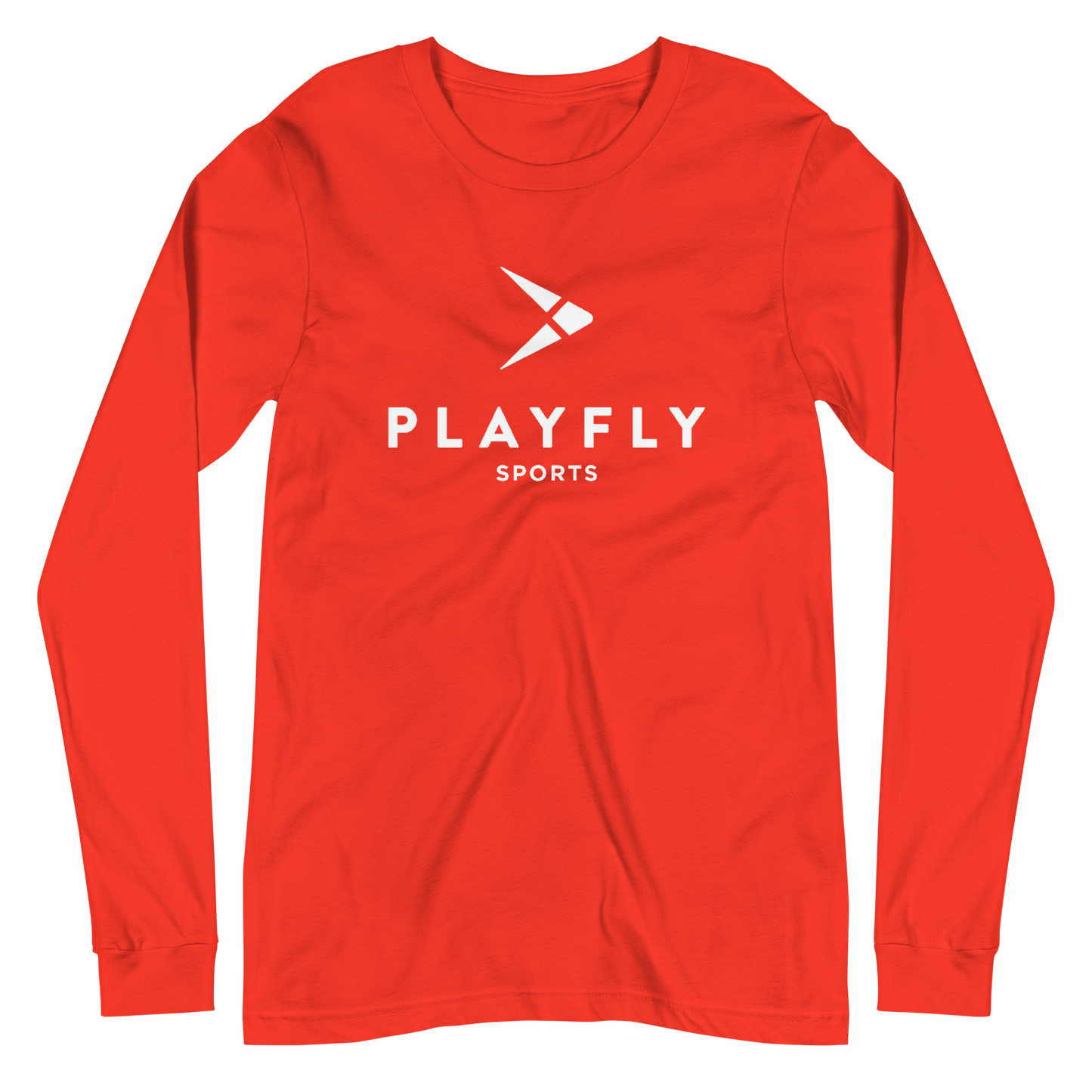 White Playfly Logo - Unisex Long Sleeve Tee