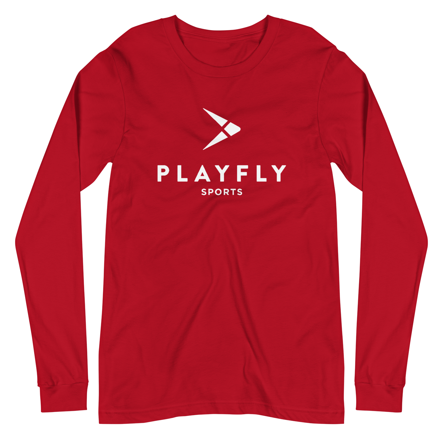 White Playfly Logo - Unisex Long Sleeve Tee