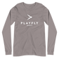 White Playfly Logo - Unisex Long Sleeve Tee