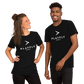 White Playfly Logo - Unisex t-shirt