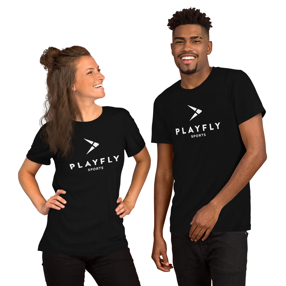 White Playfly Logo - Unisex t-shirt