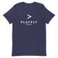 White Playfly Logo - Unisex t-shirt