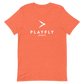 White Playfly Logo - Unisex t-shirt