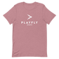 White Playfly Logo - Unisex t-shirt