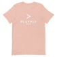 White Playfly Logo - Unisex t-shirt