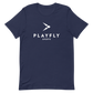 White Playfly Logo - Unisex t-shirt