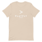 White Playfly Logo - Unisex t-shirt