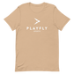 White Playfly Logo - Unisex t-shirt