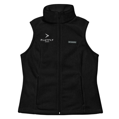 Playfly White - Women’s Columbia fleece vest